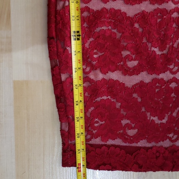 Wine Lace Dress - Picture 6 of 8